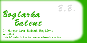 boglarka balent business card